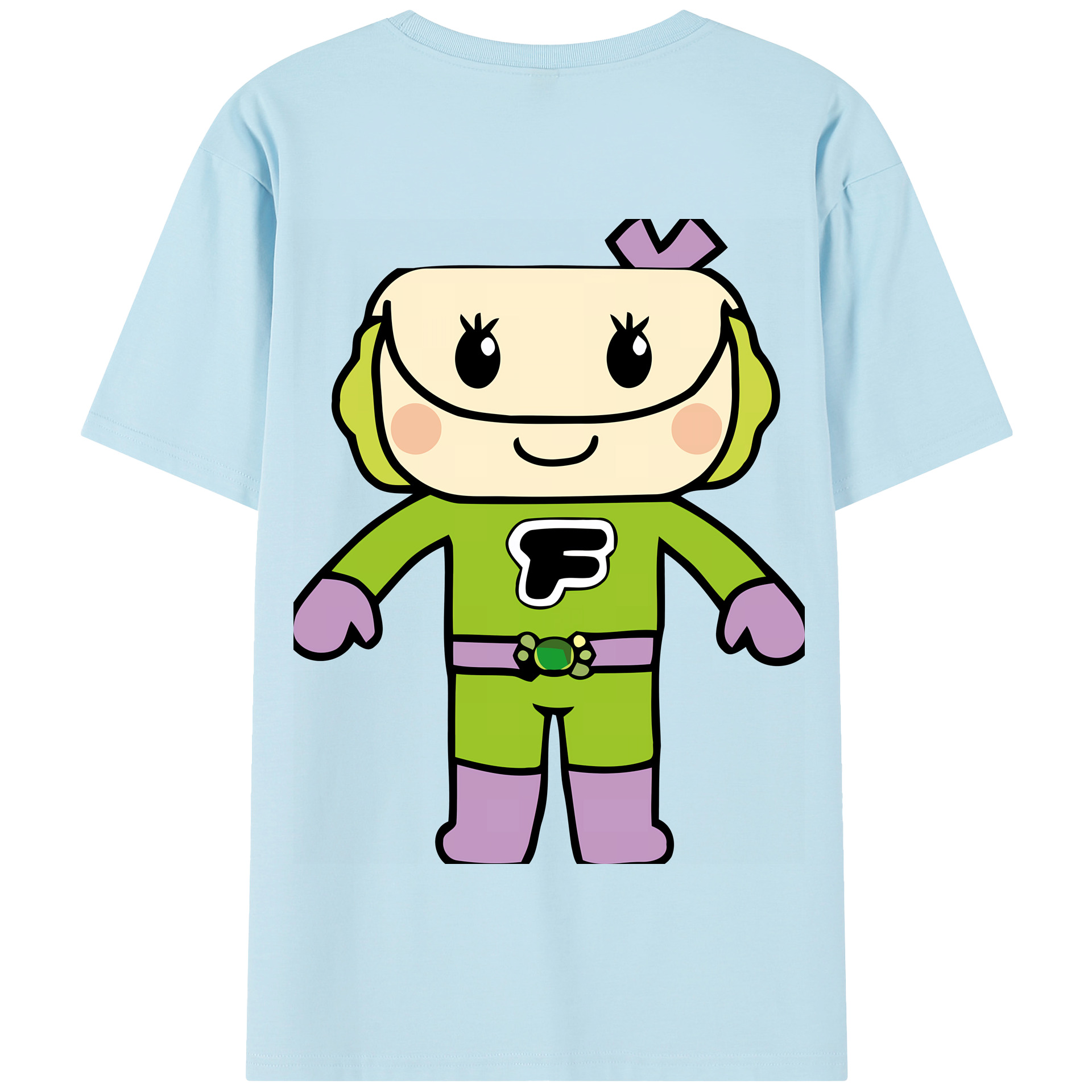 （画像用） アンパンマン Anpanman 綿100％半袖Tシャツ（背面プリント）